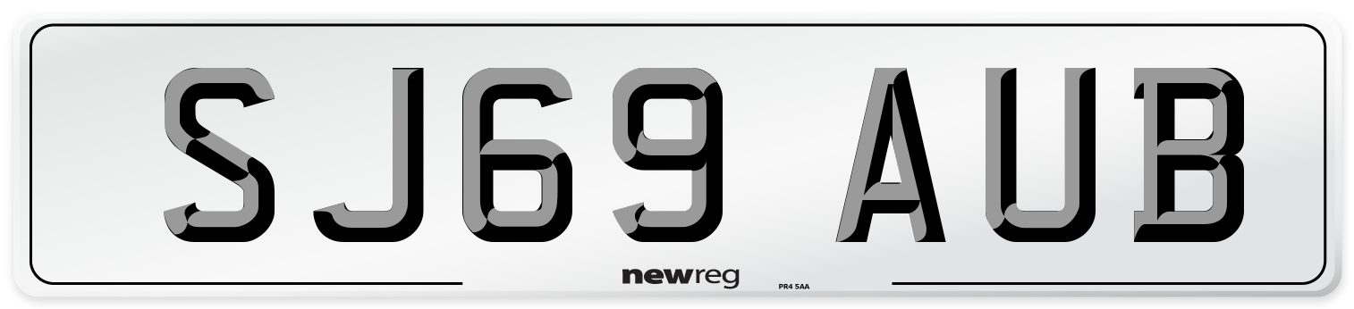 SJ69 AUB Number Plate from New Reg